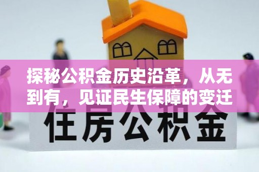 丛台探秘公积金历史沿革，从无到有，见证民生保障的变迁