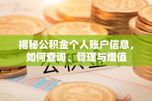 丛台揭秘公积金个人账户信息，如何查询、管理与增值