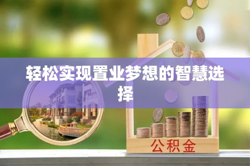 丛台轻松实现置业梦想的智慧选择