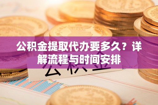 丛台公积金提取代办要多久？详解流程与时间安排