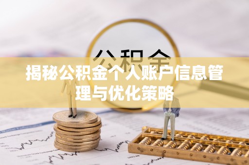 丛台揭秘公积金个人账户信息管理与优化策略