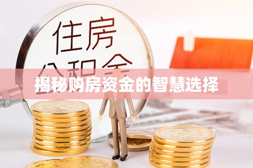 丛台揭秘购房资金的智慧选择