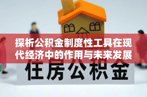 丛台探析公积金制度性工具在现代经济中的作用与未来发展趋势