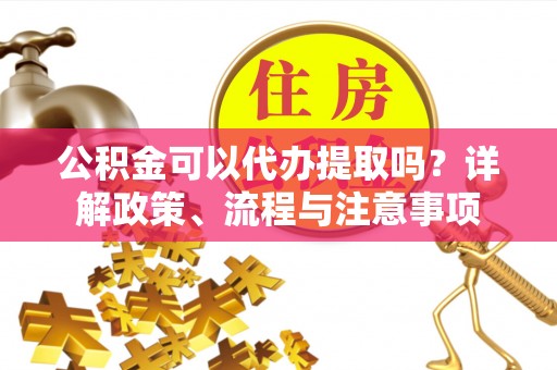丛台公积金可以代办提取吗？详解政策、流程与注意事项