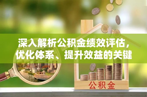 丛台深入解析公积金绩效评估，优化体系、提升效益的关键路径