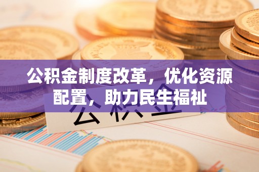 丛台公积金制度改革，优化资源配置，助力民生福祉