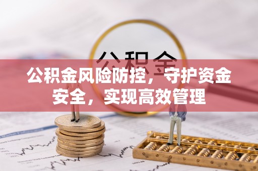 丛台公积金风险防控，守护资金安全，实现高效管理