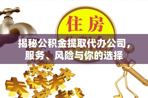 丛台揭秘公积金提取代办公司，服务、风险与你的选择