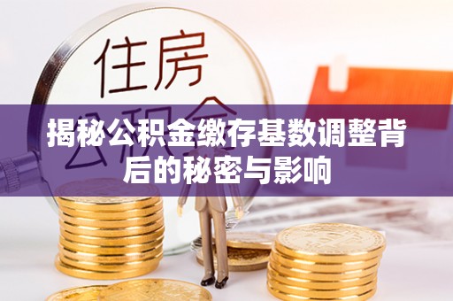 丛台揭秘公积金缴存基数调整背后的秘密与影响