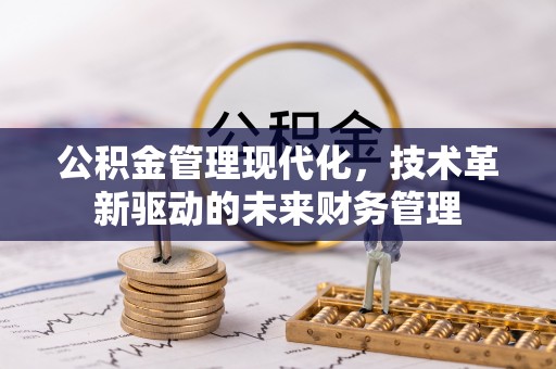 丛台公积金管理现代化，技术革新驱动的未来财务管理