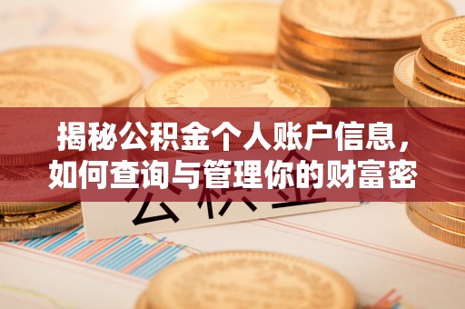丛台揭秘公积金个人账户信息，如何查询与管理你的财富密码