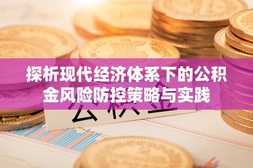 丛台探析现代经济体系下的公积金风险防控策略与实践