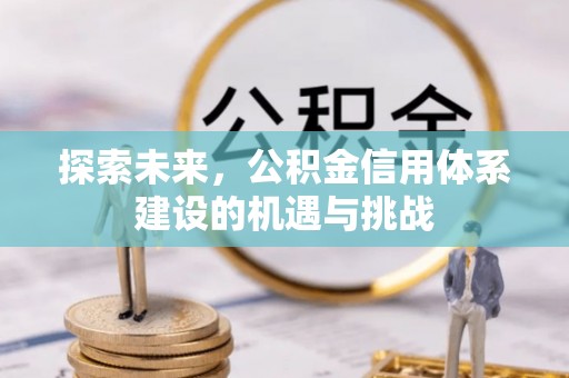 丛台探索未来，公积金信用体系建设的机遇与挑战