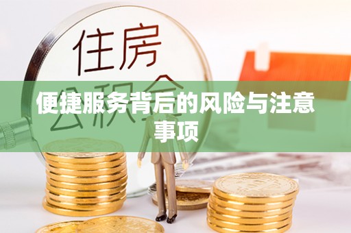 丛台便捷服务背后的风险与注意事项
